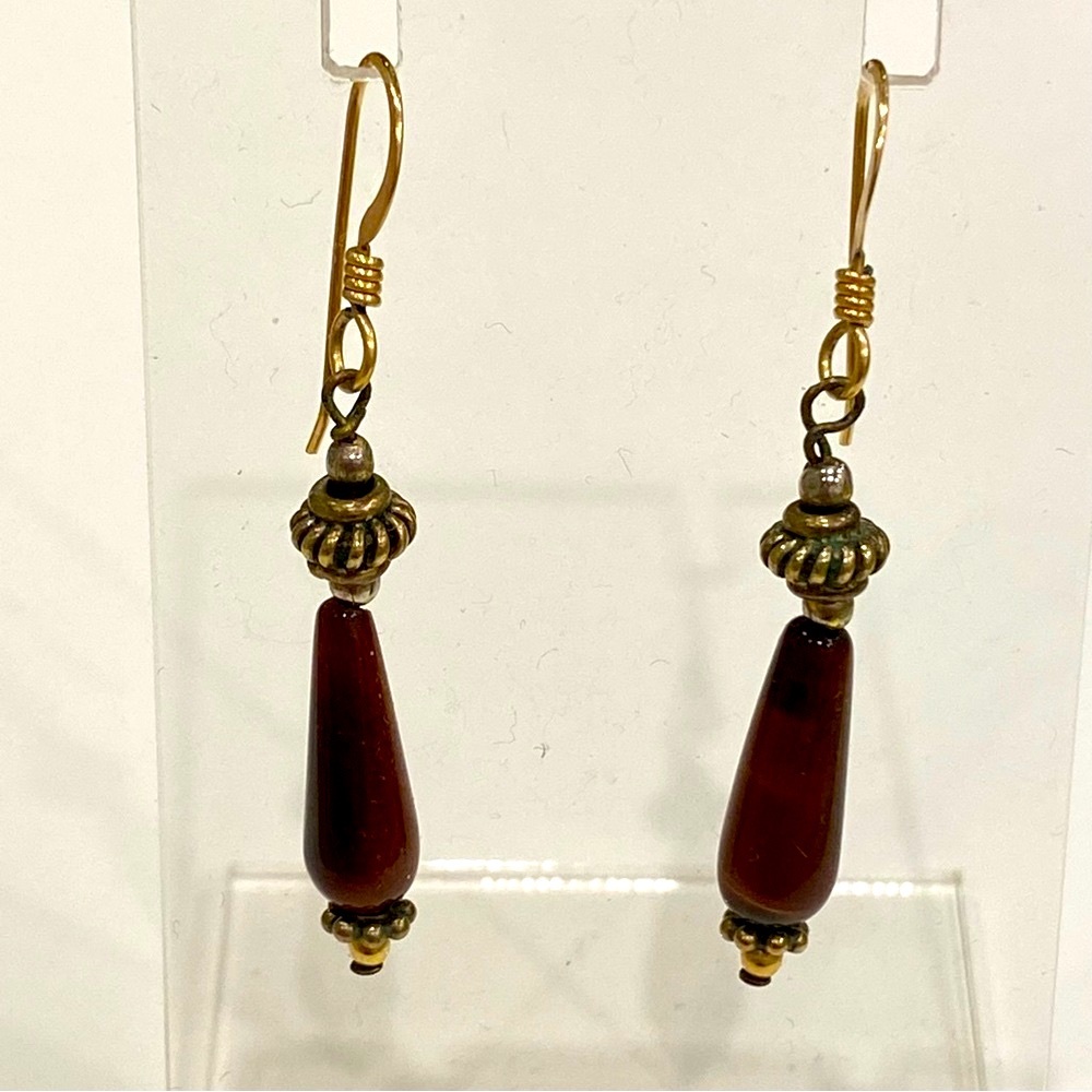 Vintage 90’s Handcrafted Wire dangle Earrings Pierced Ears